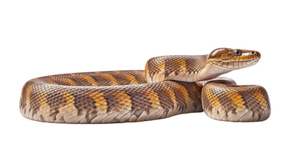 Obraz premium close up of a python isolated on transparent background cutout