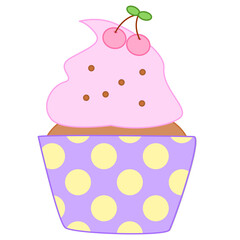 cupcake with cherry