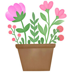 flower in pot