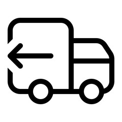 Truck Arrow Left Icon