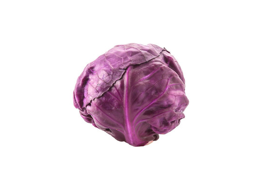 Purple cabbage isolated on white_ purple cabbage png image