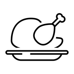 Grilled Chicken Icon