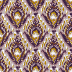 Ethnic ikat chevron pattern background Traditional pattern on the fabric in Indonesia and other Asian countries.