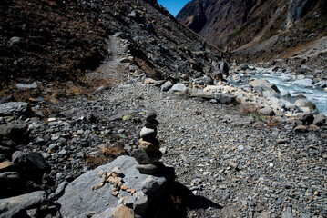 stone art at mountain