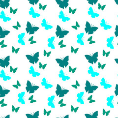 blue butterflies seamless pattern repeat pattern