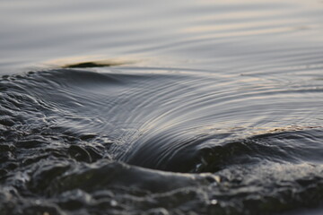 water flowing into the water