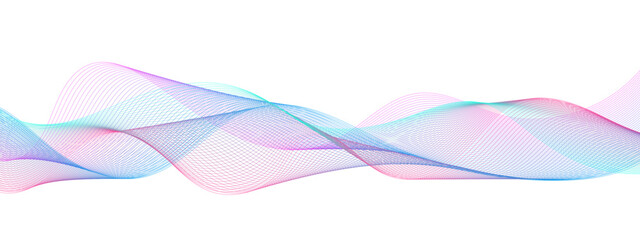 Abstract colorful glowing wave curved lines background.  Abstract frequency sound wave lines and technology curve lines background. Design used for banner, template, science, business and many more.