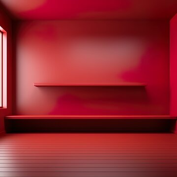 room with pink wall and floor © maryam
