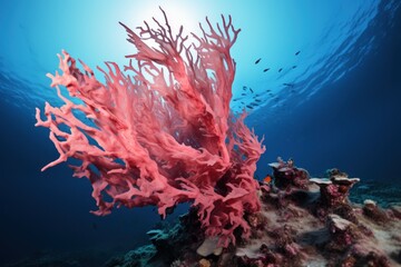 Fototapeta na wymiar Vibrant corals reef. Aquatic life marine. Generate Ai