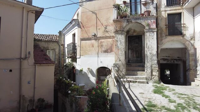 Scenic sight from the beautiful village of Monte San Biagio, in the province of Latina, Lazio, Italy.