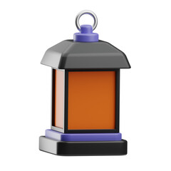 helloween lantern 3d illustration
