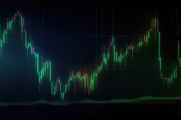 Business graph. Stock market trading graph.