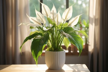 flower in a vase, Generative AI