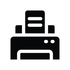 printer solid icon. vector icon for your website, mobile, presentation, and logo design.
