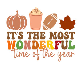 It's the most wondderful time atf the year Retro,Thanksgiving Hoodie,Pumpkin Shirt,Thanksgiving Gift,Turkey Hoodie,Coffee mug svg,Trendy svg,Fall vibes Retro,Groovy Autumn Svg, Fall Shirt Retro 