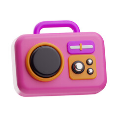 podcast Radio 3d illustration