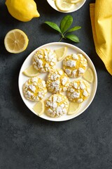 Lemon crinkle cookies