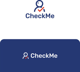 Vector logo for a KYC identity verification company, user check