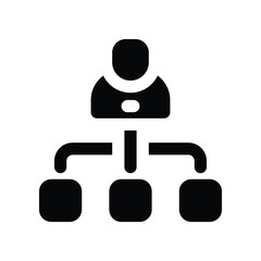 management solid icon. vector icon for your website, mobile, presentation, and logo design.