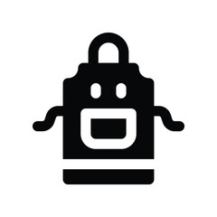 apron solid icon. vector icon for your website, mobile, presentation, and logo design.