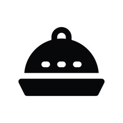 dish solid icon. vector icon for your website, mobile, presentation, and logo design.