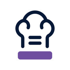 chef hat dual tone icon. vector icon for your website, mobile, presentation, and logo design.