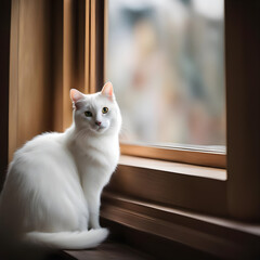 Cat near Window