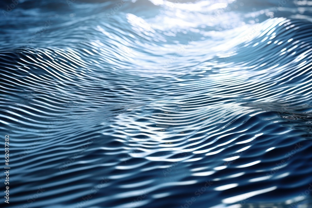 Poster A close-up view of the body of water with gentle waves. This image captures the natural movement and tranquility of water. Suitable for various uses.