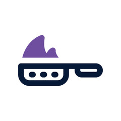 Fototapeta premium fraying pan dual tone icon. vector icon for your website, mobile, presentation, and logo design.
