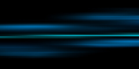  Abstract blue speed lines. Speed ​​of acceleration and movement. Light trails, motion blur effect