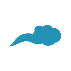 Cloud in Chinese style. Abstract blue cloudy