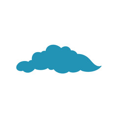 Cloud in Chinese style. Abstract blue cloudy