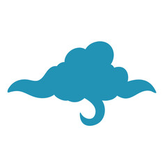 Cloud in Chinese style. Abstract blue cloudy