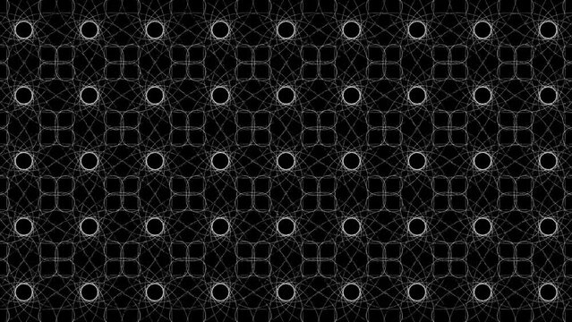2d animation geometry abstract figure white lines. motion