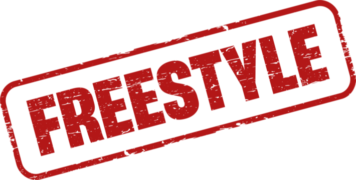 Freestyle square grunge stamp