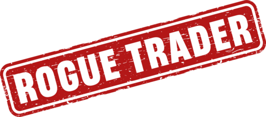 Rogue trader square grunge stamp