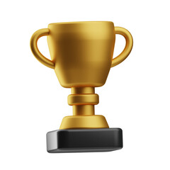 sport activity object trophy 3d illustration