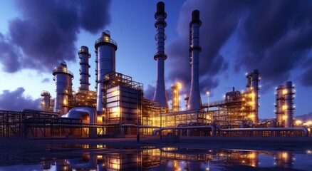Industrial power plant oil industry