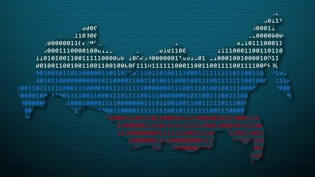 Russia map - binary background