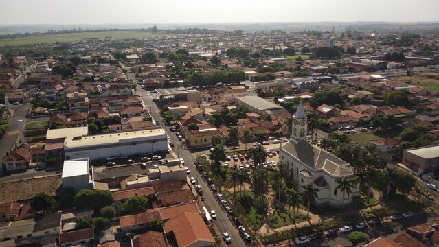 Aerial View of Cedral City, S&atilde;o Paulo, Brazil