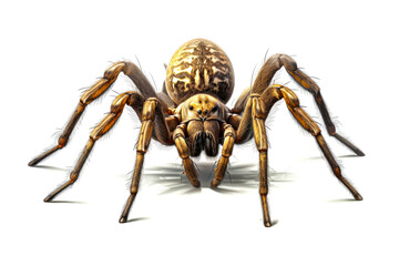 Tarantula spider isolated on white background