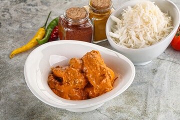 Indian cuisine - chicken butter masala