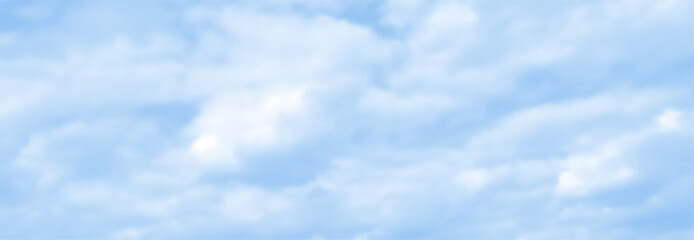 Vivid Colored Aesthetic Sky Background. Realistic Vector Clouds