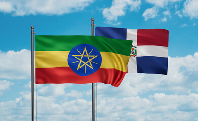 Belgium and Ethiopia flag