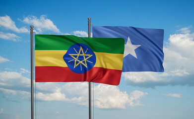 Somalia and Ethiopia flag