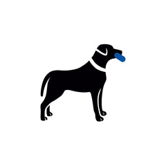  Dog Design Vector Icon Silhouette