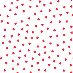Simply hearts seamless pattern, St. Valentine`s Day pattern