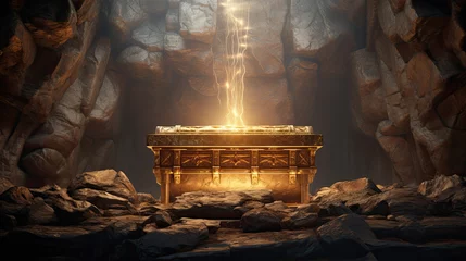 Foto op Canvas Illustration about Ark of the covenant. © Ricardo Nóbrega