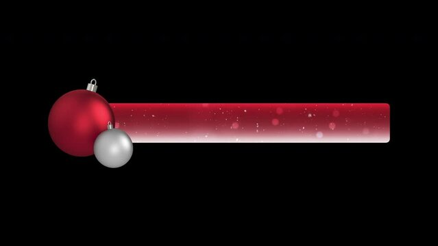Red Christmas Lower Thirds