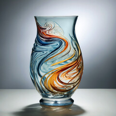 Glass and close up bottle abstract image wallpaper background illustration generated by Ai